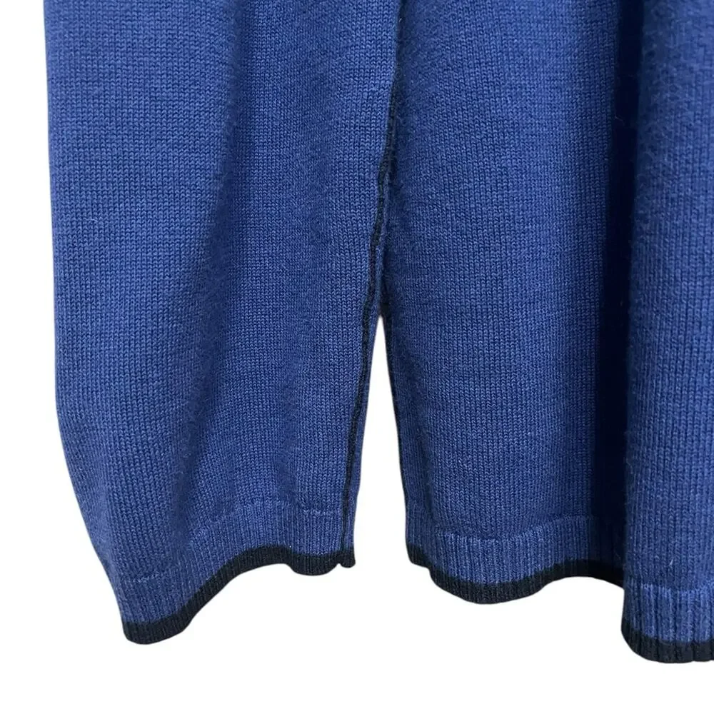 QED STYLE Brigham Golf Cashmere Blend Plaid Trim Pullover Sweater Men’s Size XXL